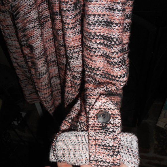 BOGO FREE, NWOT Bagatelle Knit pink & black slub blazer, size Small - Picture 3 of 8